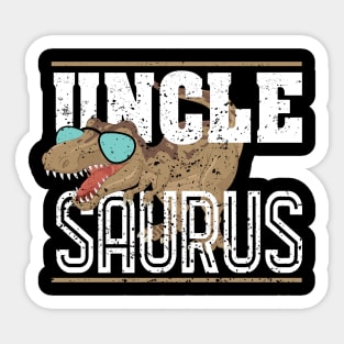 'Uncle Saurus Dinosaur' Hilarous Uncle Gift Sticker